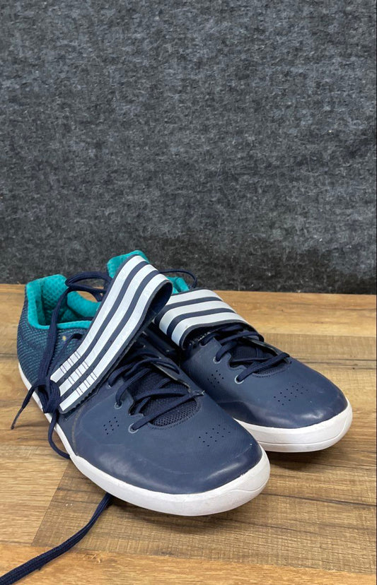 Adidas Adizero Discus Throwing Shoes Navy Blue Teal AF5645 Men's Size 8.5