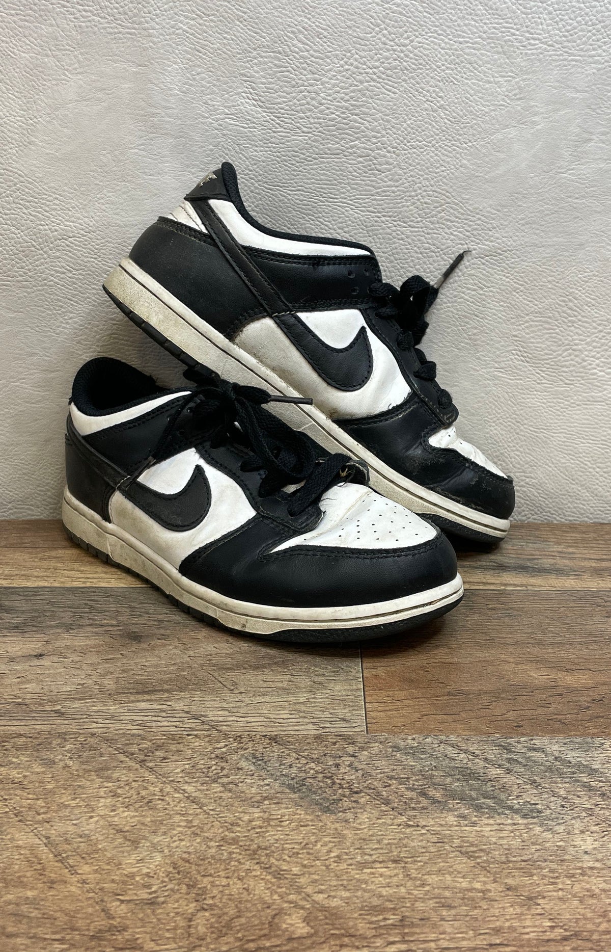 Nike Dunk Low Panda Black White Kids Casual Sneakers Size 3Y
