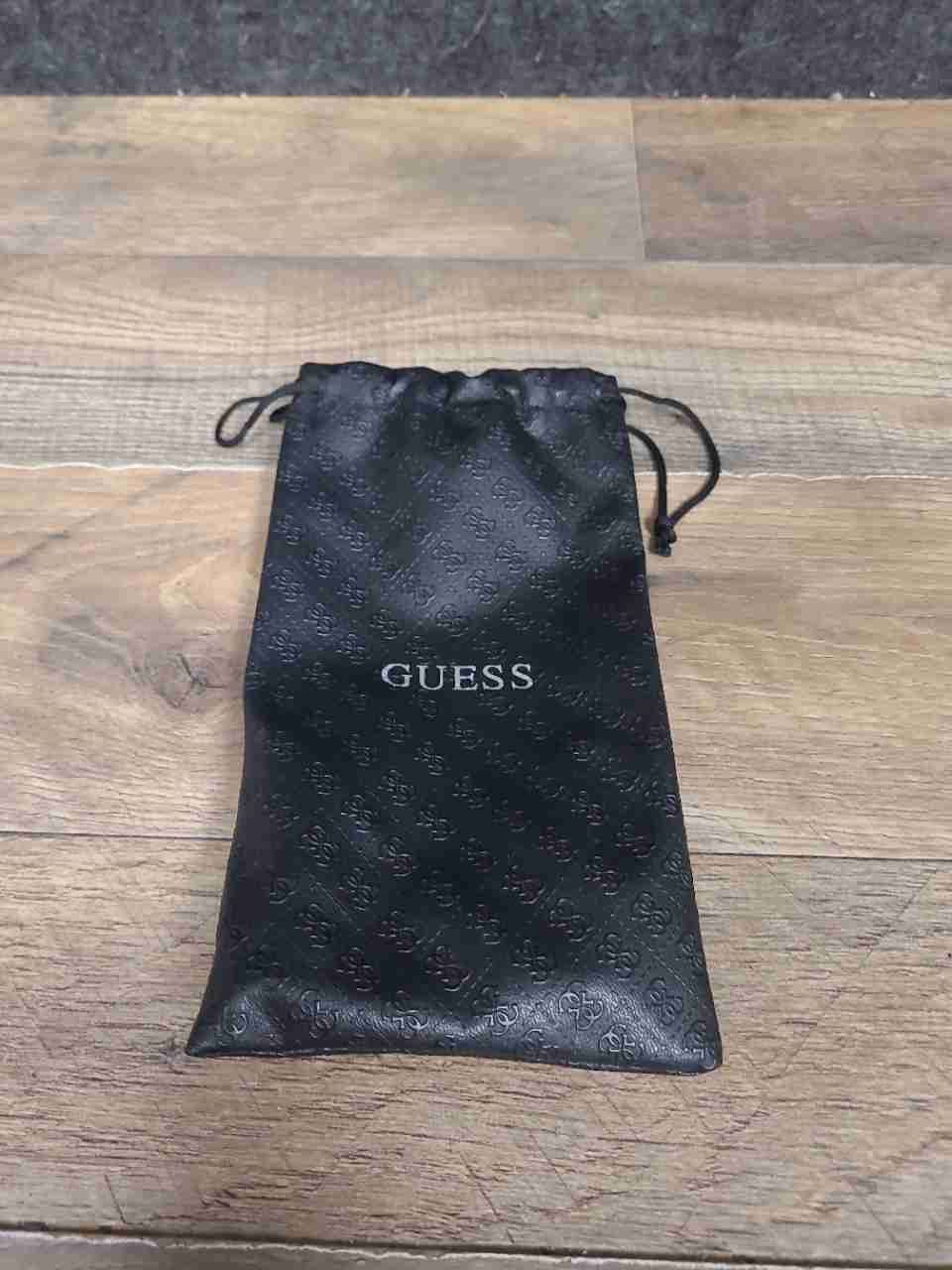 Guess Women's Gold White Cat Eye Sunglasses Chain Arms GF6092 Gradient Lens