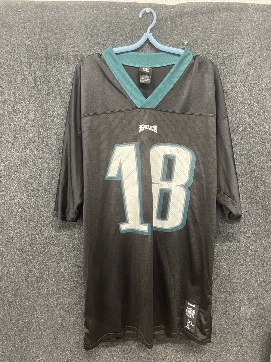 Reebok Philadelphia Eagles Men's Black Maclin #18 NFL Replica Jersey Sz XL