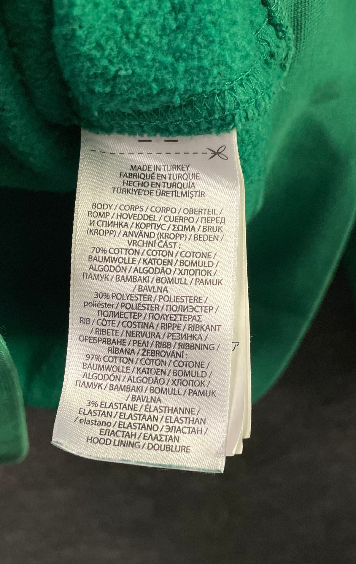 Polo Ralph Lauren Boys Green Blue Script Logo Full Zip Hoodie Sz XL 18-20