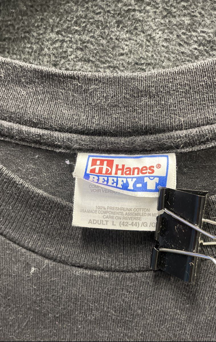 Vintage 90s B-17 Flying Fortress Aluminum Overcast Pinup Hanes Beefy-T Sz L