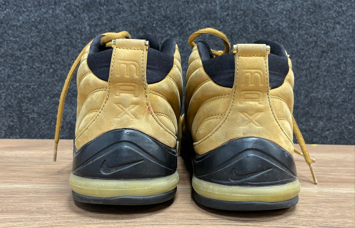 Vintage 90s Nike Air Max Elite Wheat Gold Basketball Shoes Mens Size 12