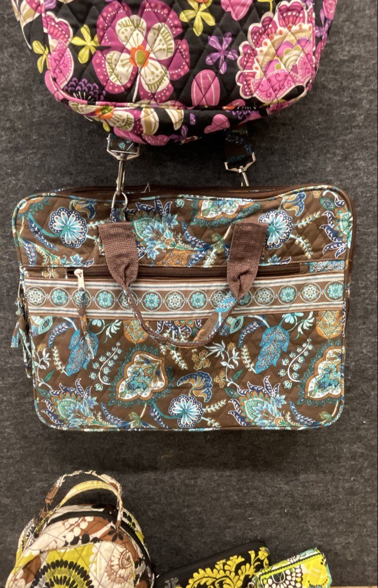 Vera Bradley Backpack Laptop Bag Wallet Wristlet Floral Collection Lot of 5