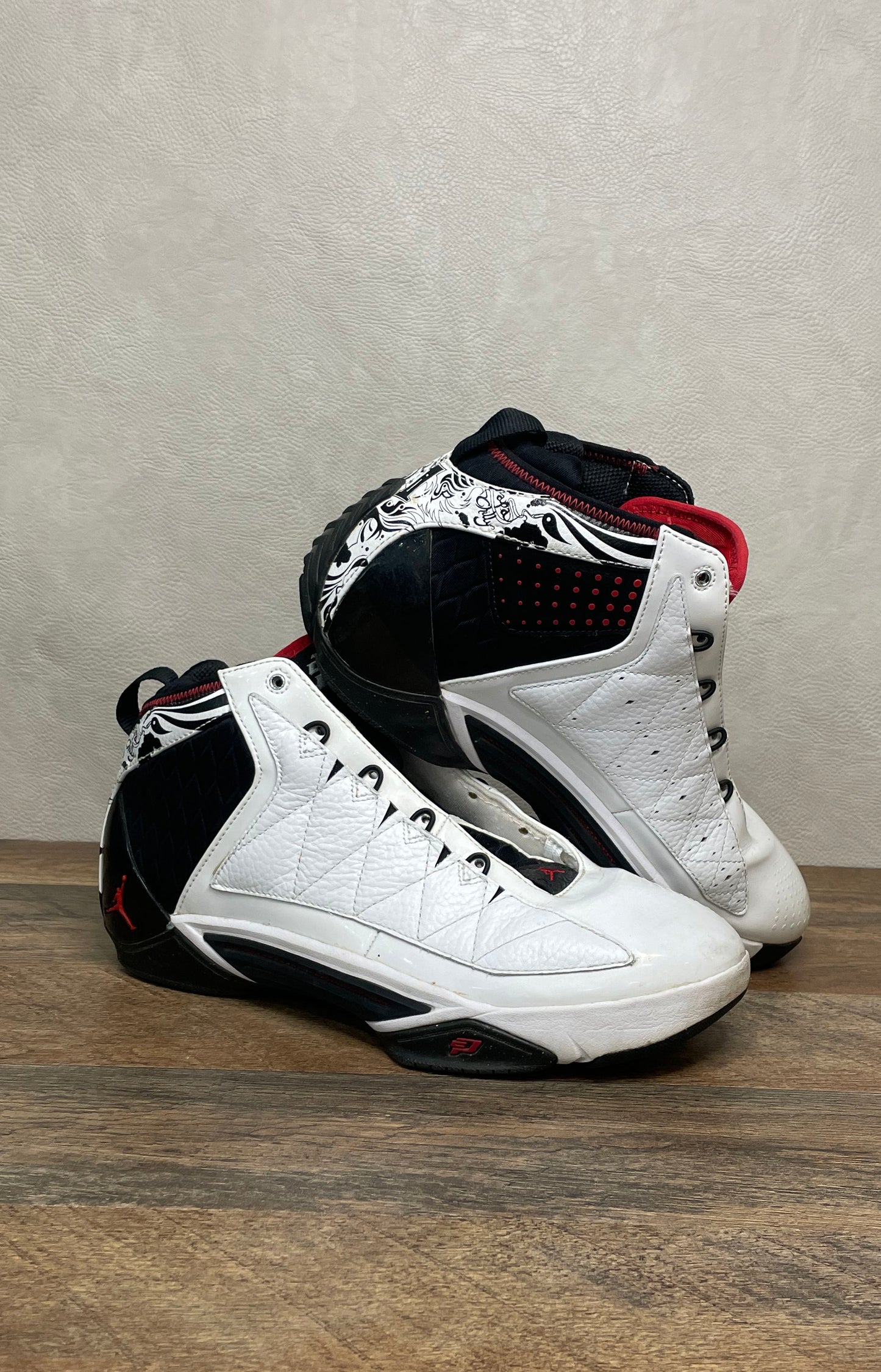 Nike Jordan CP3.II Chris Paul White Black Varsity Red Basketball Shoes Size 10