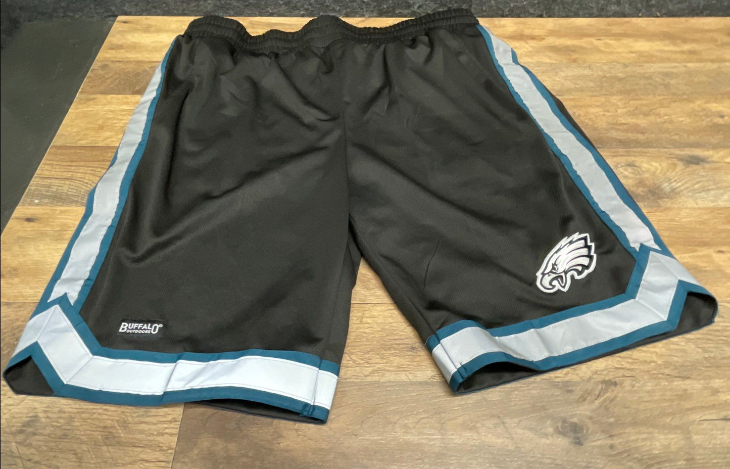 Buffalo Outdoors Men's Philadelphia Eagles Basketball Shorts Black NFL Sz 2XL