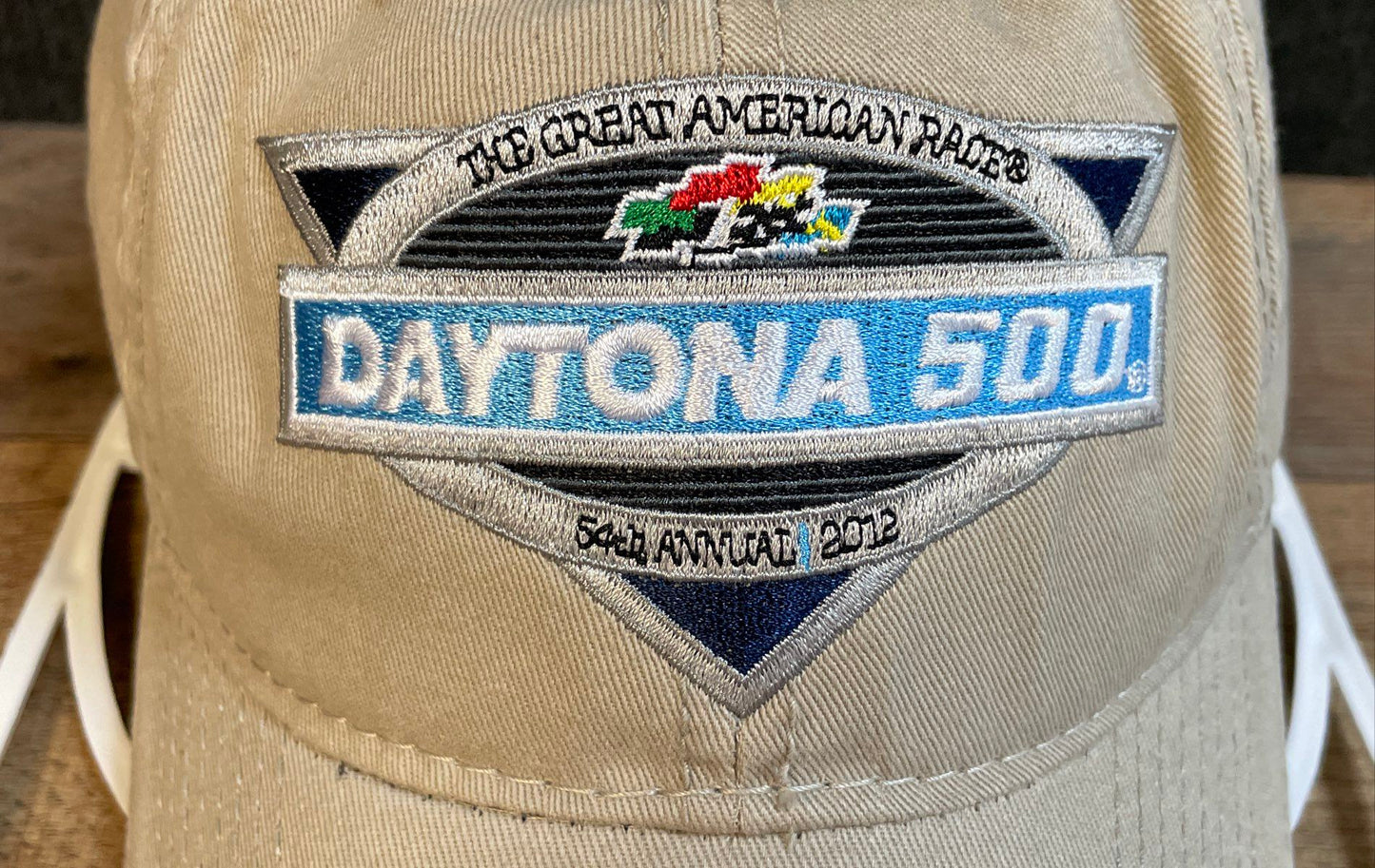 NASCAR Daytona 500 Hat 54th Annual 2012 Beige Adjustable Racing Baseball Cap