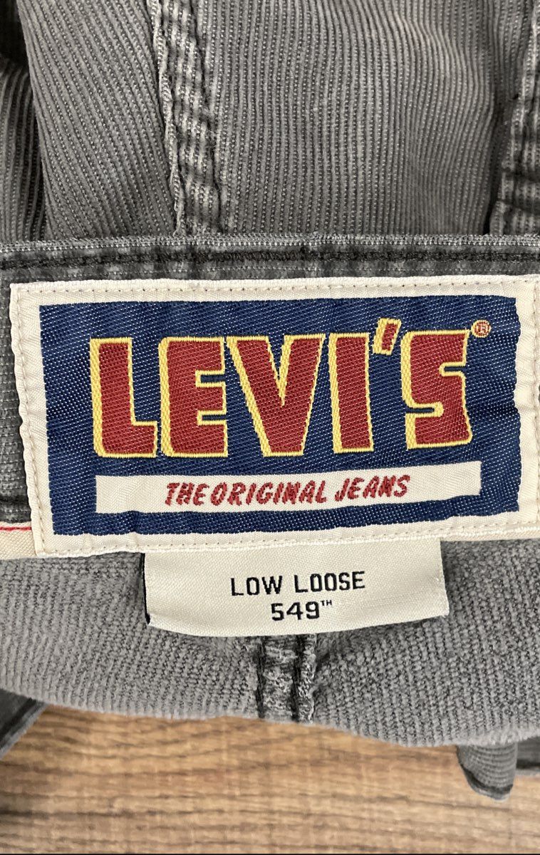 Levi's Men's 549 Low Loose Gray Corduroy Pants Y2K Size 40x30