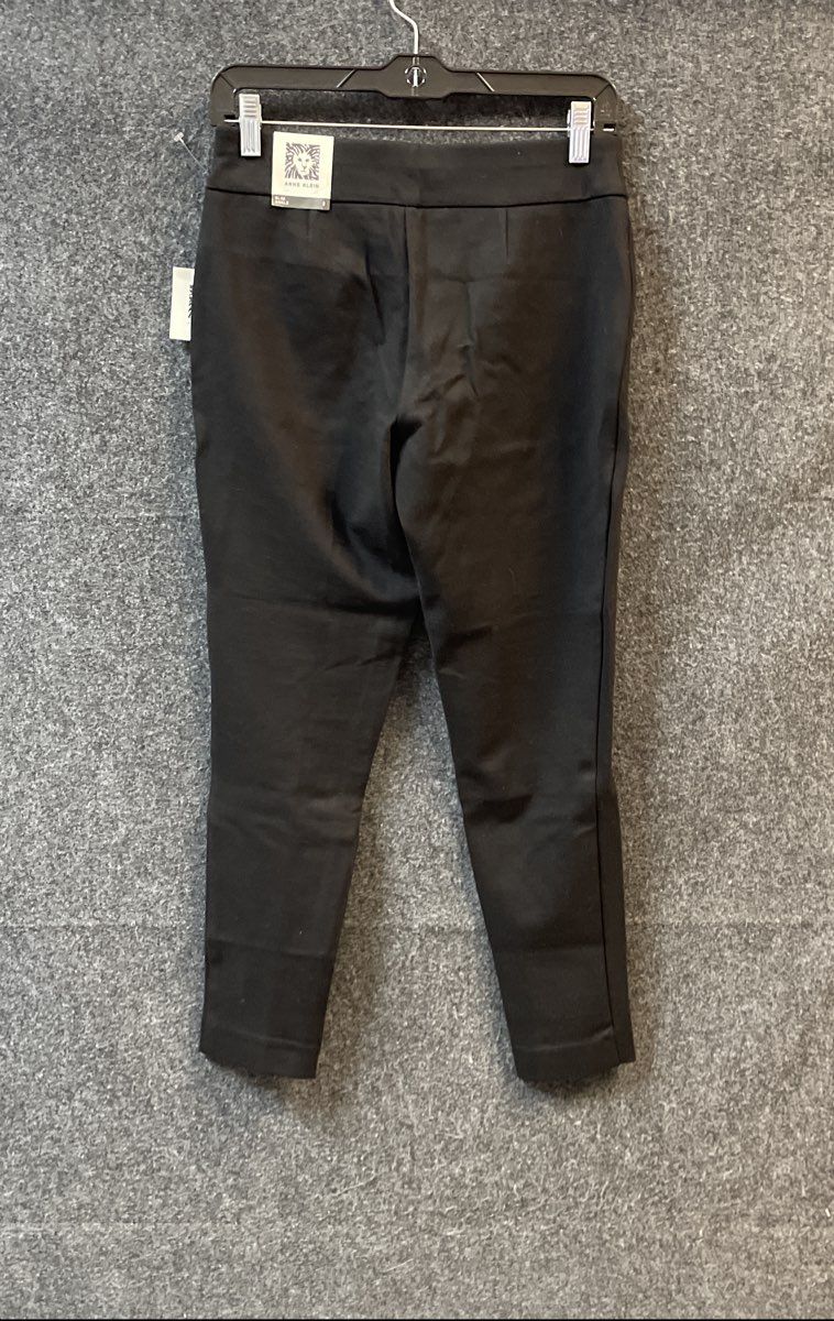 Anne Klein Women's Black Slim Ankle Career Pants Trousers Sz 2 NWT