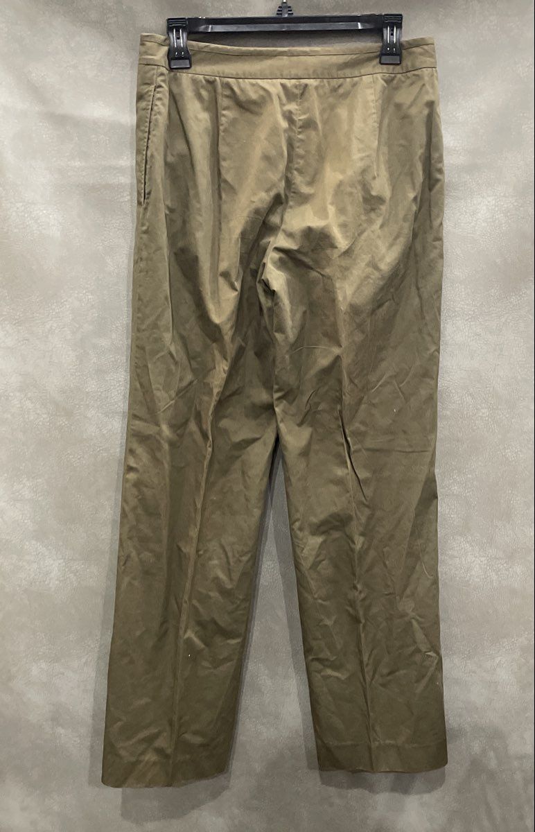 Vintage Y2K J.Crew Women's Brown 100% Cotton Straight Leg Trousers Sz T6