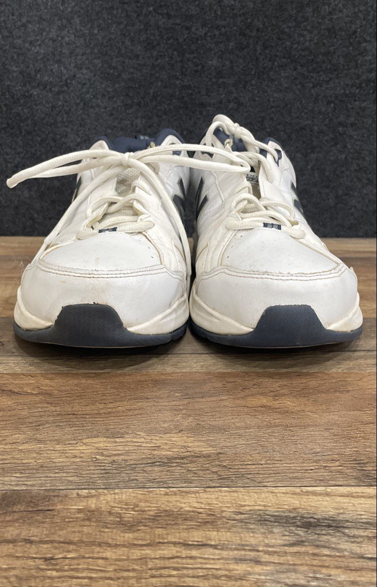 New Balance 623v2 White Navy Blue Leather Cross Training Shoes Men's Size 12