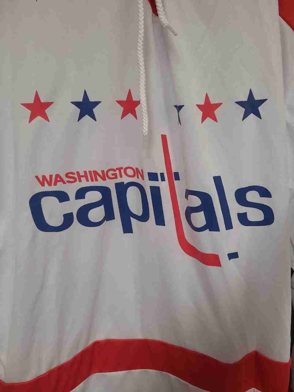 Coyote Washington Capitals Men's Hockey Jersey Lace Up Neck White #50 Sz XL