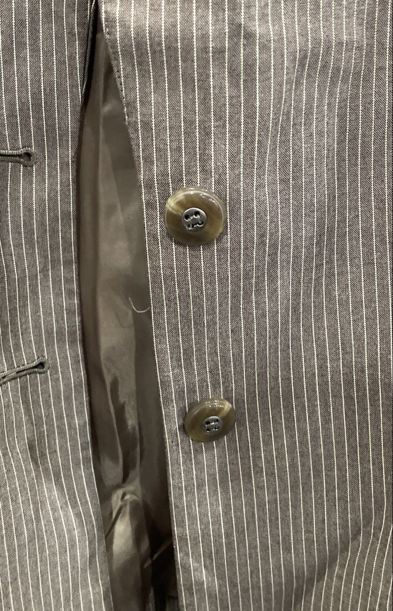 Tahari Arthur S. Levine Women's Grey Pinstripe Funnel Neck Blazer Sz 16P