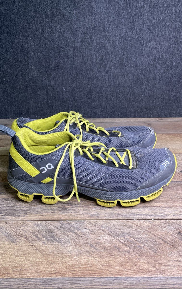 On Running Cloudsurfer Grey Yellow Men's Running Shoes Size 9