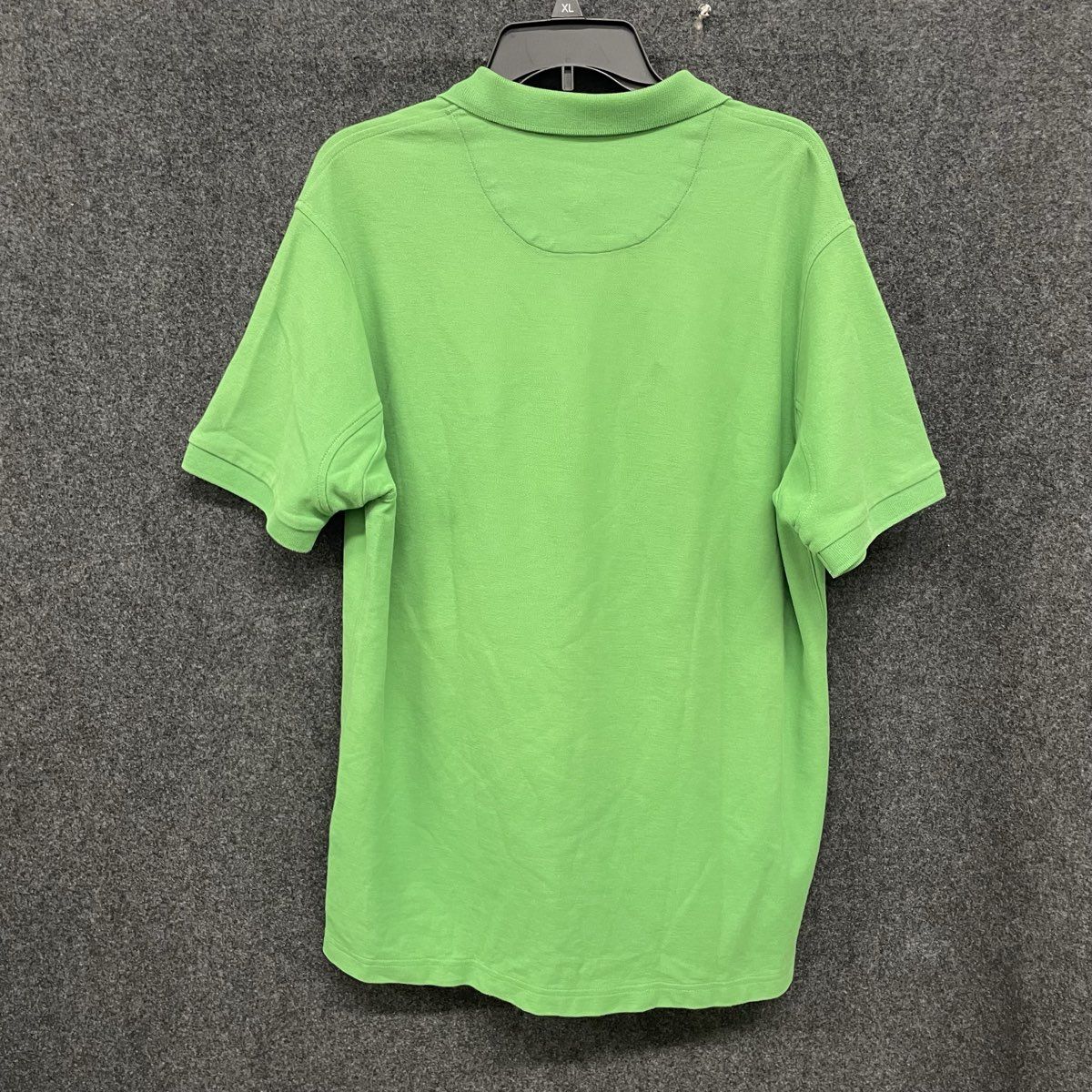 Orvis Men's Green Short Sleeve Pique Cotton 3-Button Polo Shirt Sz Large