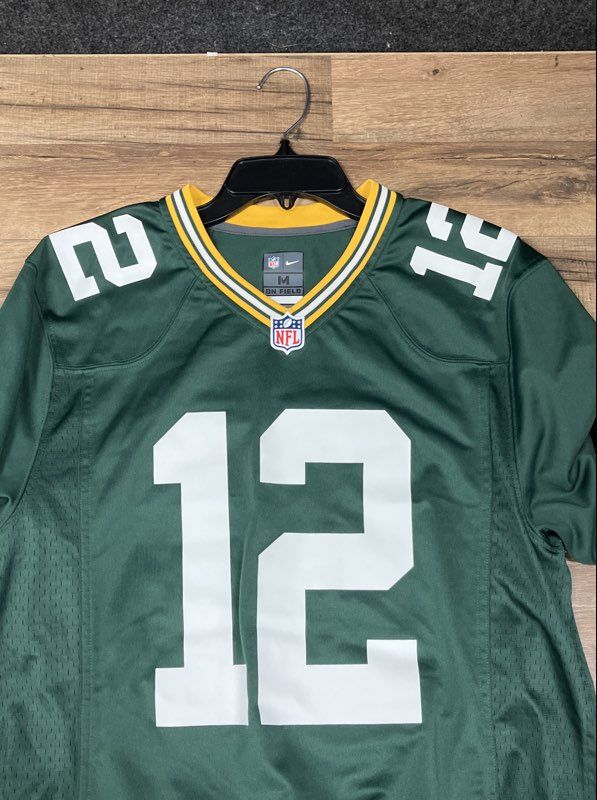 Nike Men's Green Bay Packers Aaron Rodgers #12 NFL Jersey Green Sz M