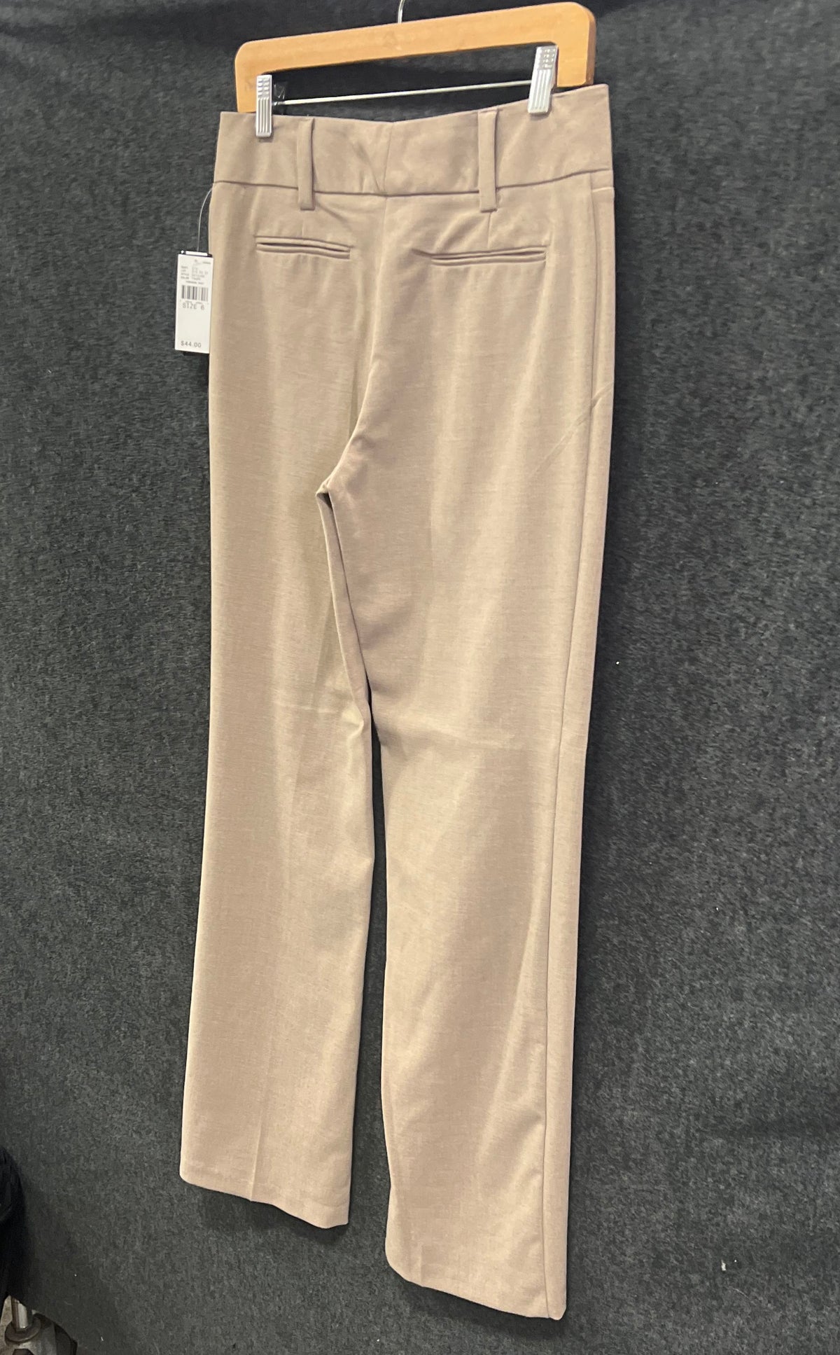 AB Studio Women's Tan Straight Leg Dress Pants Slacks NWT Sz 6
