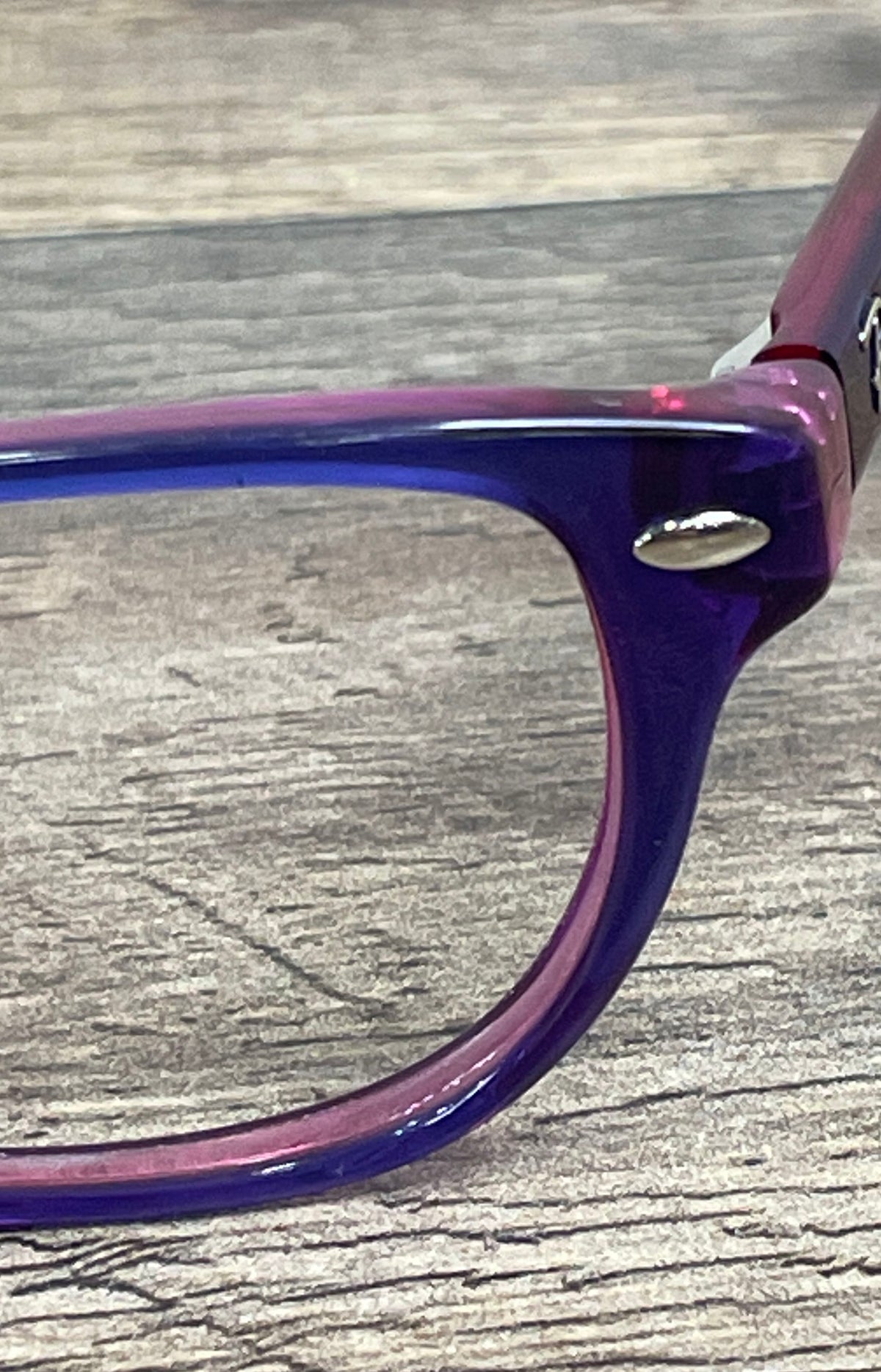 Ray-Ban Kids RB1555 3666 Eyeglasses Violet Purple Square Frames 48-16 130
