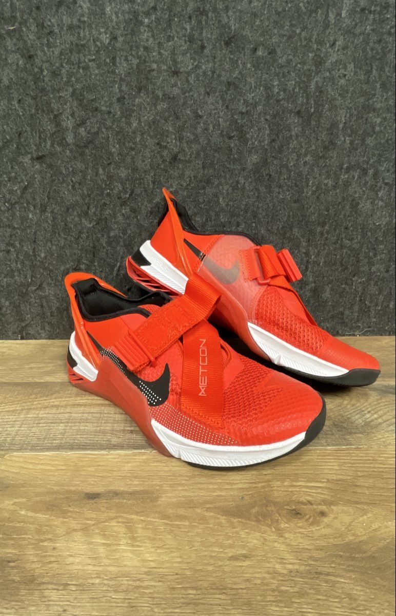 Nike Savaleos Bright Crimson Metcon Weightlifting Shoes Size 7.5
