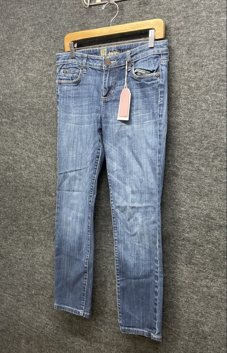 KUT from the Kloth Women's Blue Medium Wash Slim Straight Jeans Size 6
