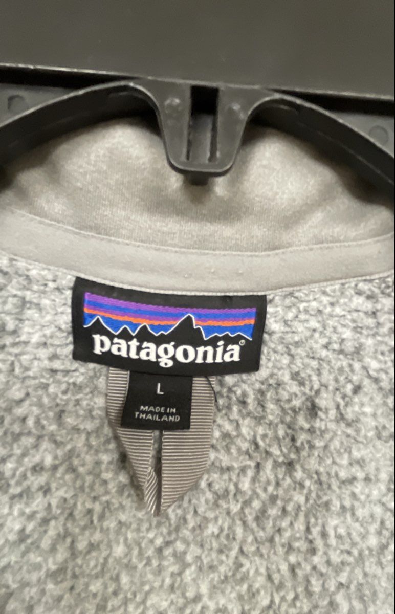 Patagonia Women's Better Sweater 1/4 Zip Fleece Jacket Heathered Gray Sz L