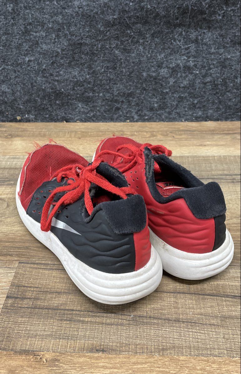 Nike FS Lite Run 3 University Red Black Kids Athletic Running Shoes Size 1Y