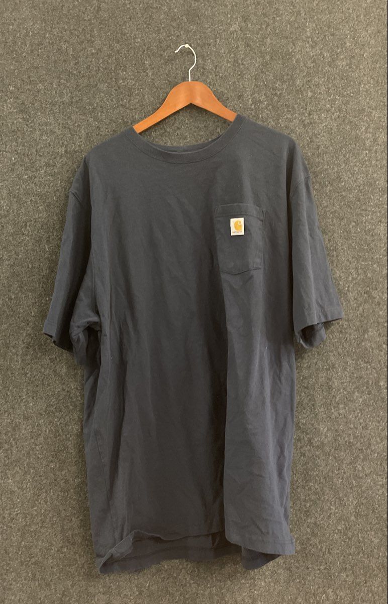 Carhartt Men's Loose Fit Heavyweight Pocket T-Shirt Navy Blue Sz 2XL Tall