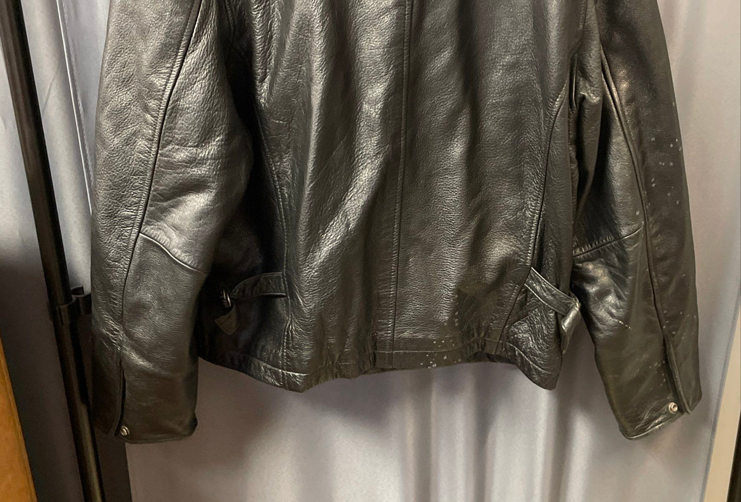 Vintage 90s Wilsons Leather Men's Black Thinsulate Insulated Jacket Size Medium