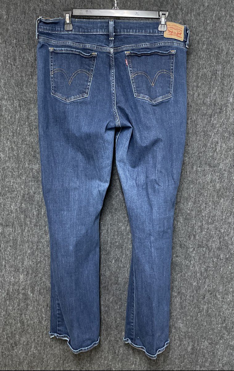 Levi's Women's 415 Relaxed Bootcut Jeans Dark Wash Blue Denim Sz 33x32