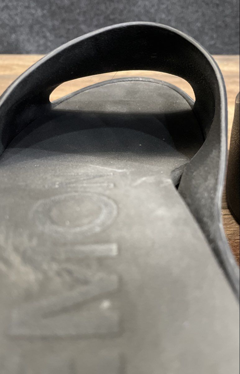 Lemon Jelly Black Matte Platform Slide Sandals Women's Size 41 EU