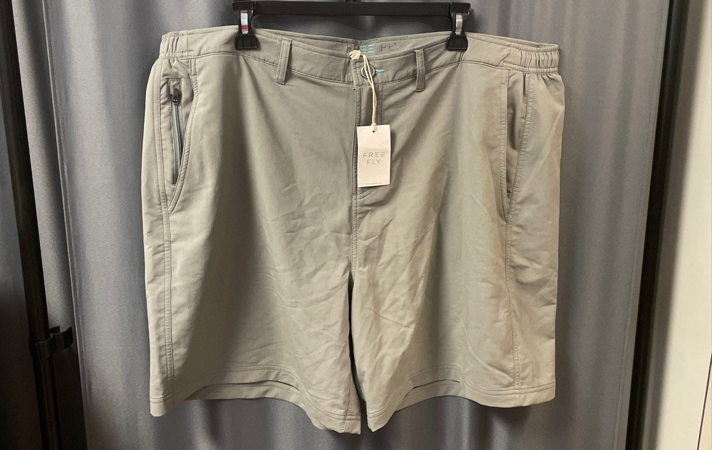 Free Fly Men's Utility Shorts Granite Bamboo Charcoal Blend Stretch 3XL NWT