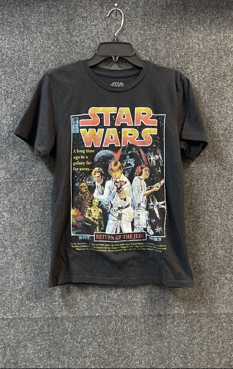 Star Wars Shirt Mad Engine Return of the Jedi Comic Cover Black Size Medium