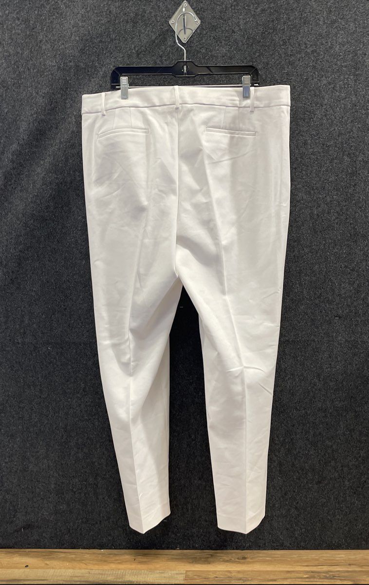 Talbots Women's Newport Curvy Pants White NWT Size 18