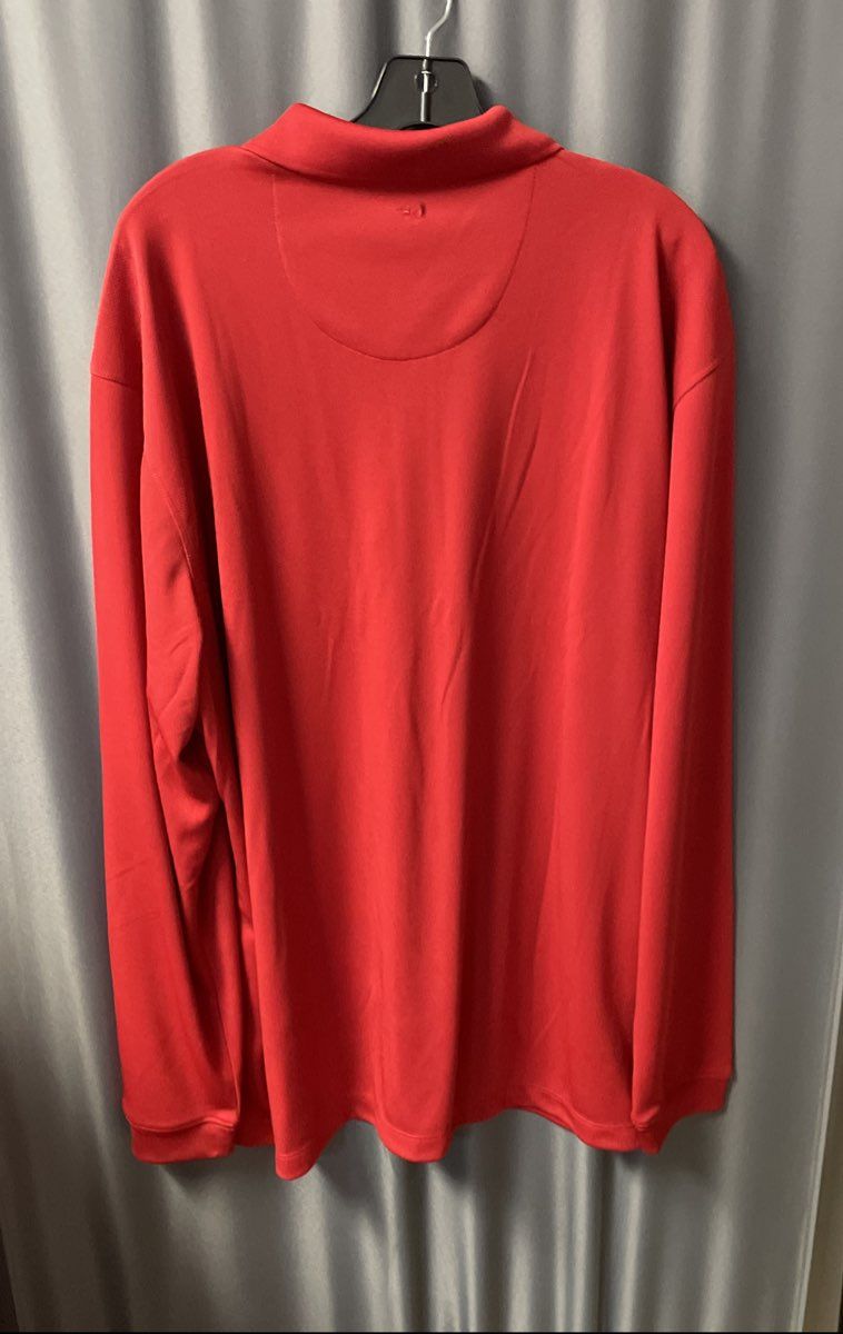 Grand Slam Men's Red Long Sleeve Performance Airflow Polo Shirt NWT Sz XXL