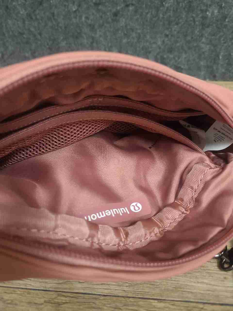 Lululemon Everywhere Belt Bag and Nano Pouch Pink Black Lot of 2