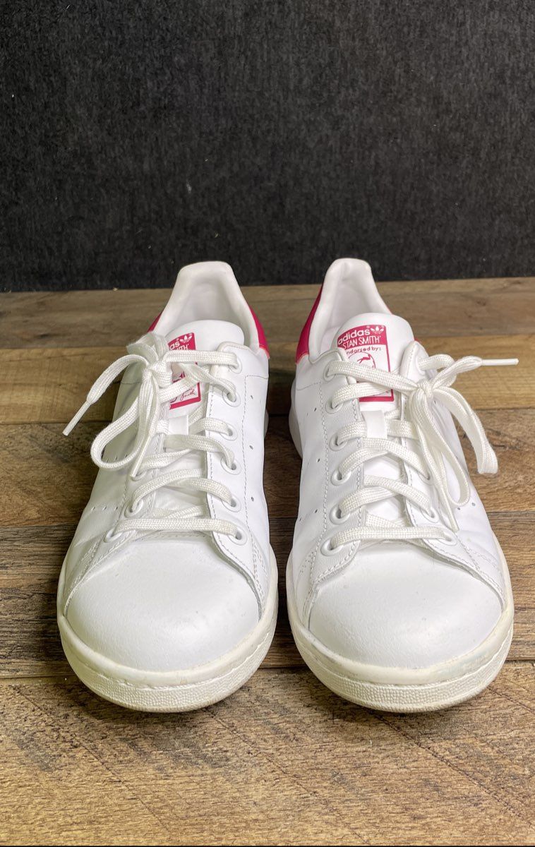 Adidas Stan Smith White Pink Leather Women's Sneakers Size 7