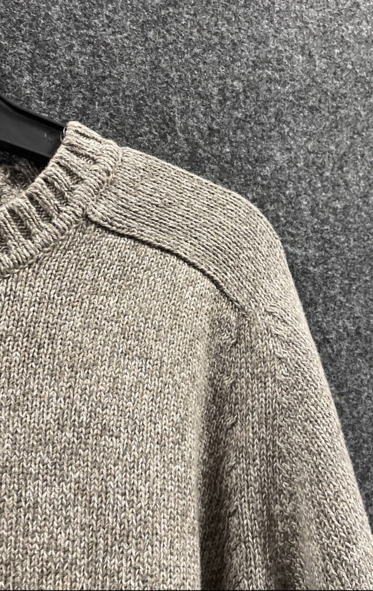 Croft & Barrow Men's Pullover Sweater Brown Heathered Cotton Crewneck Size XLT