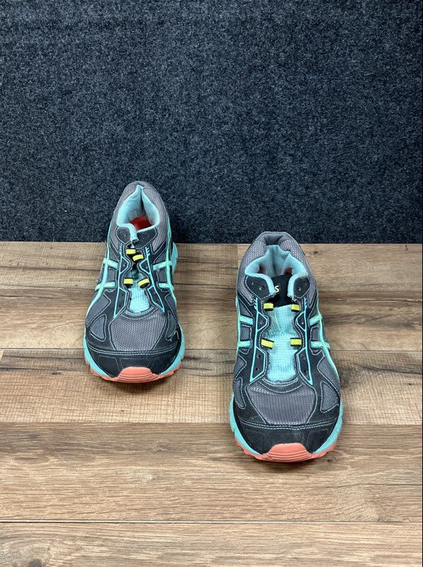 Asics Gel Scram 2 Grey Teal Pink Women's Running Shoes Size 8