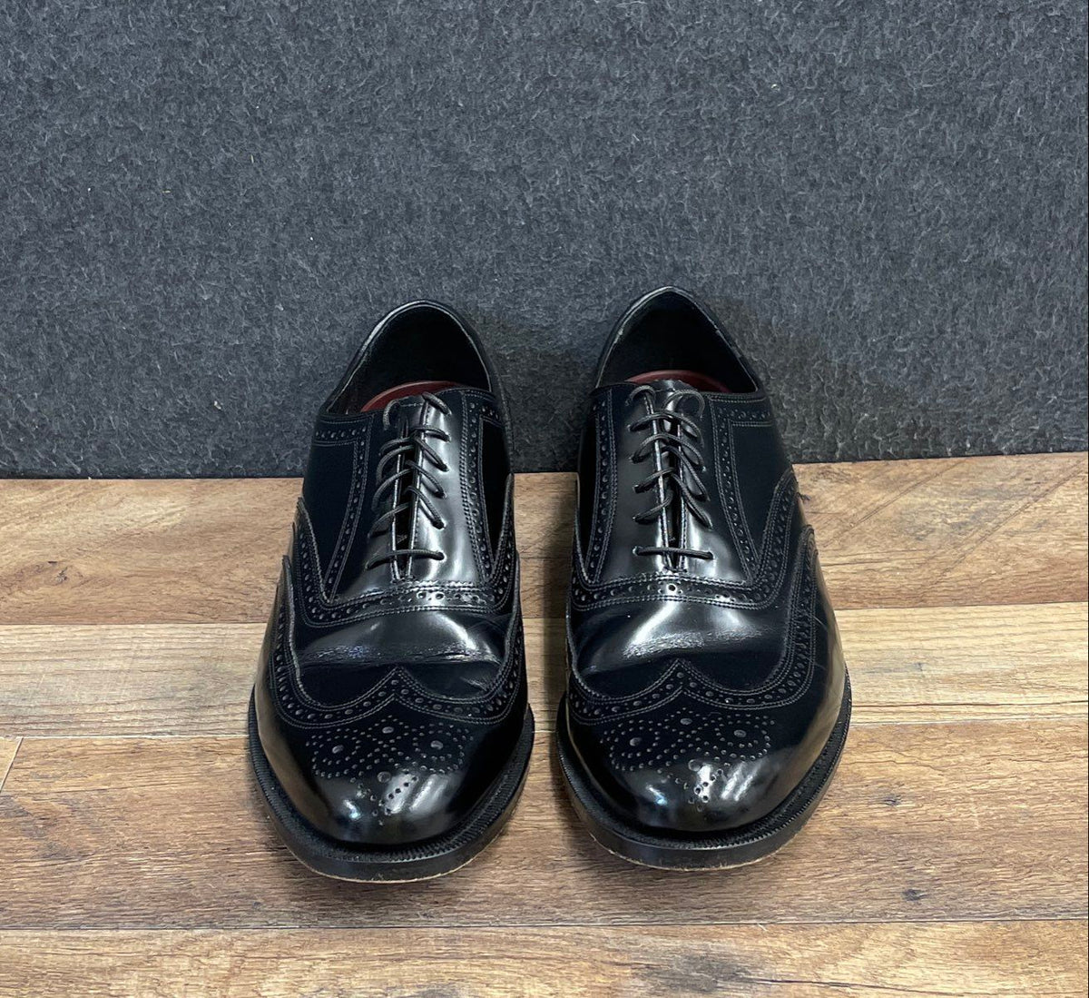 Florsheim Wingtip Oxford Black Leather Dress Shoes Men's Size 11 3E