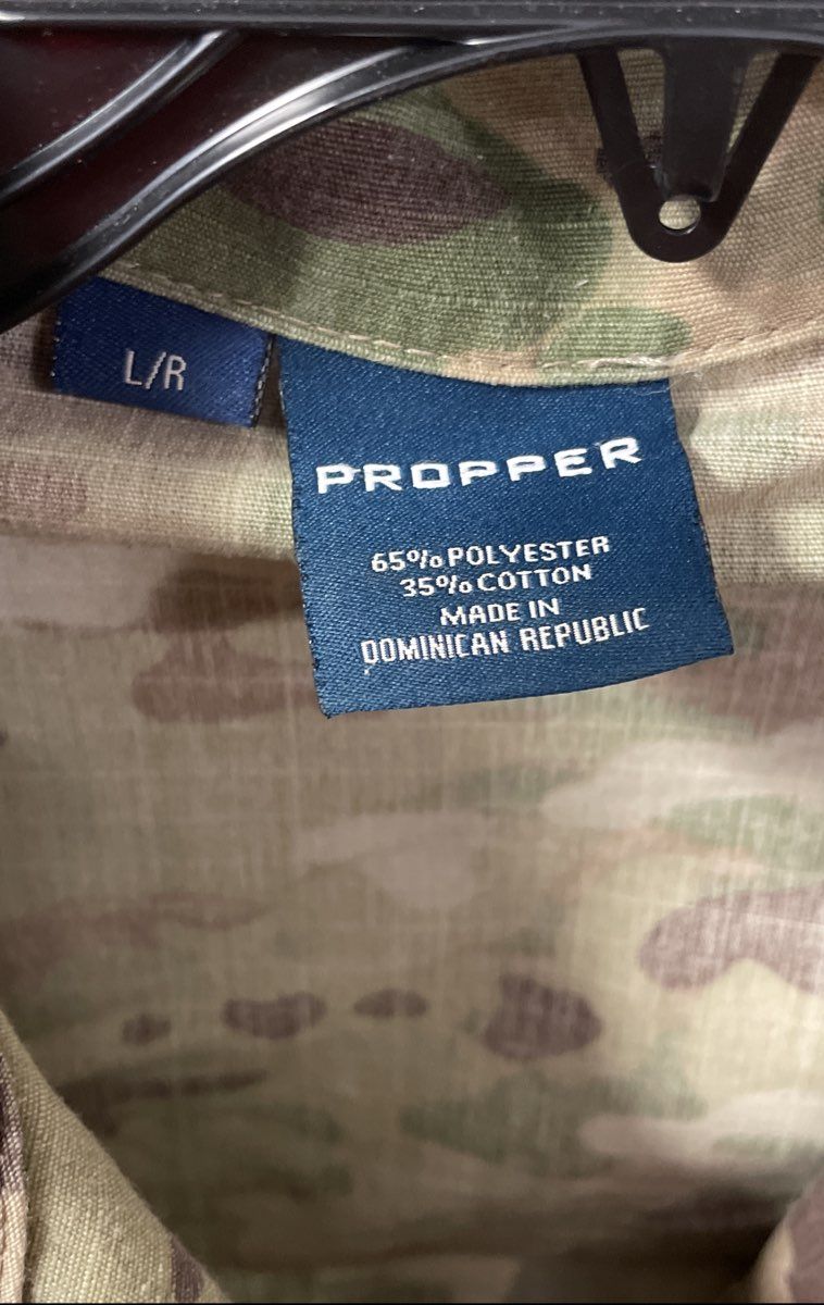 Propper Men's Multicam OCP ACU Combat Coat Jacket Ripstop Sz Large Regular