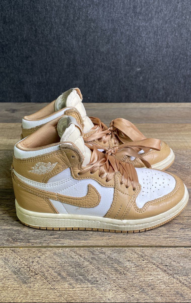 Nike Air Jordan 1 Retro High OG Praline Tan White Youth Size 12C