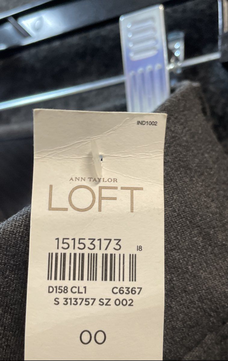 Ann Taylor LOFT Women's Gray Marisa Straight Leg Dress Pants NWT Sz 00