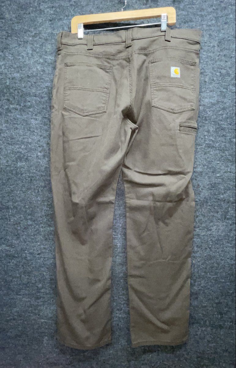 Carhartt Men's Brown Rugged Flex Rigby Relaxed Straight Leg Pants Lot of 2 38x34