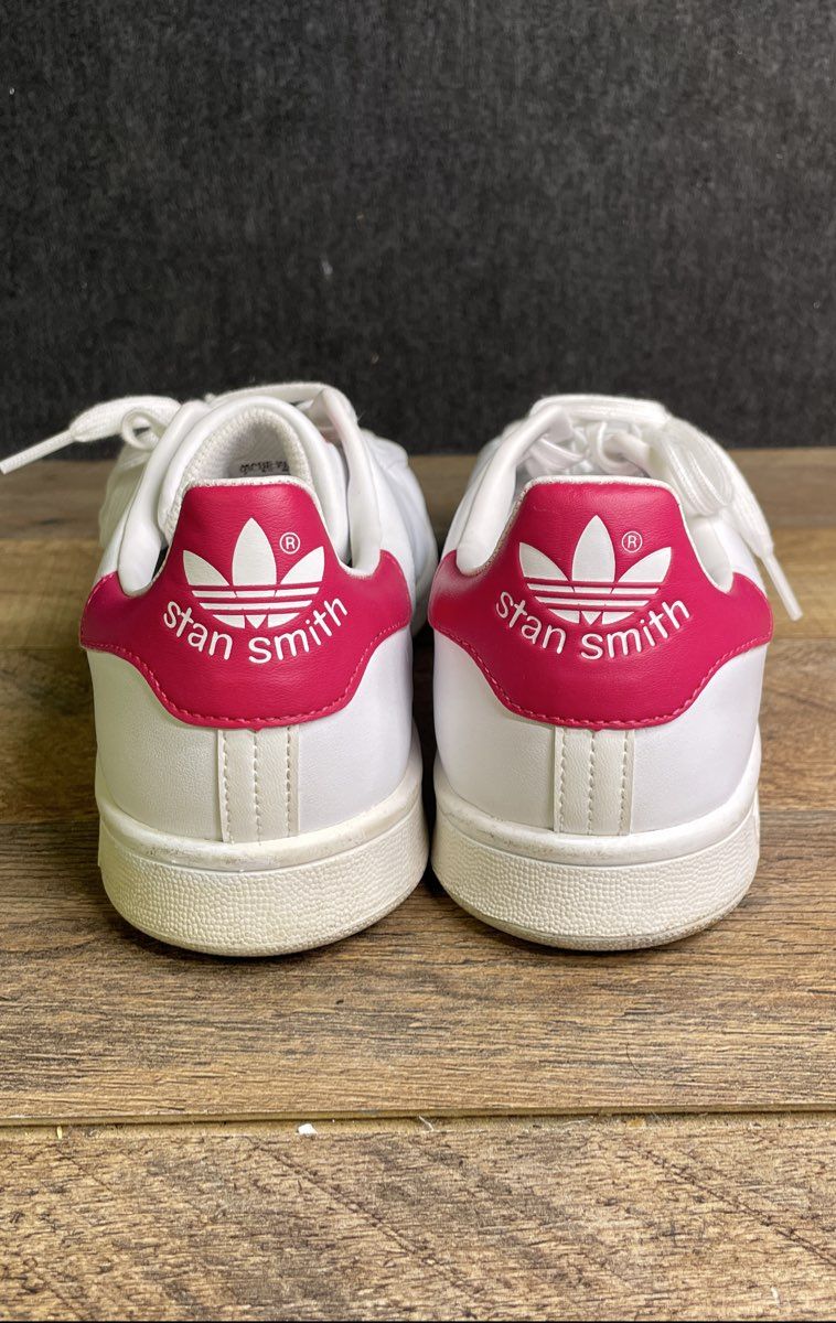 Adidas Stan Smith White Pink Leather Women's Sneakers Size 7