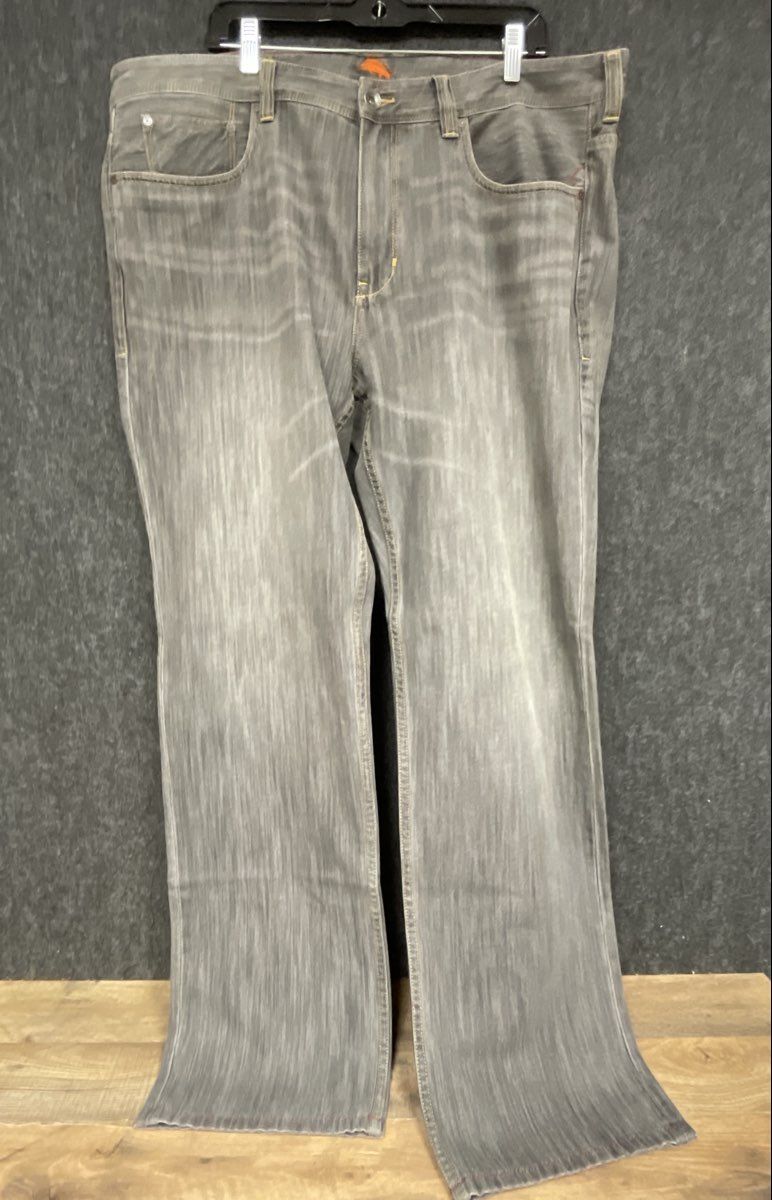 Tommy Bahama Men's Gray Authentic Island Crafted Straight Leg Denim Jeans 42x34