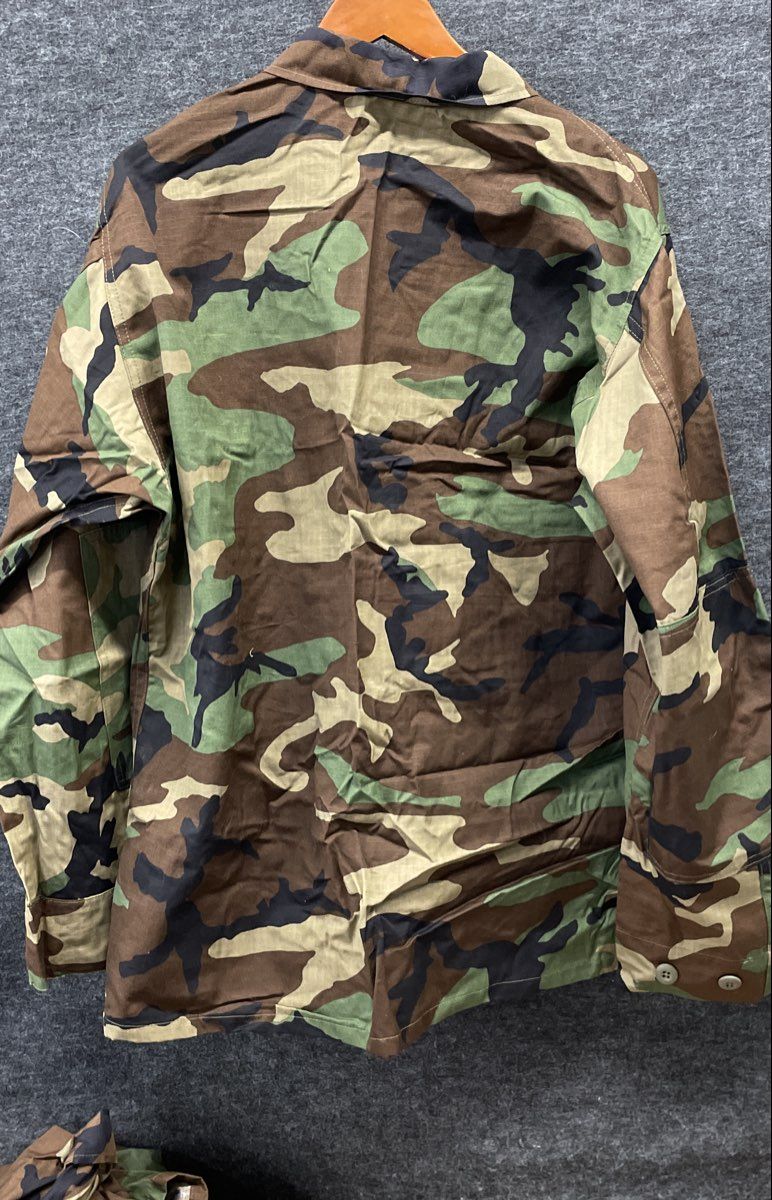 Lion Apparel Men's Woodland Camo BDU Field Jacket 100% Cotton Ripstop Sz L-R