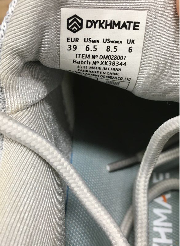 DYKHMATE DM028007 White Black Athletic Running Sneakers Size US W 8.5 / M 6.5