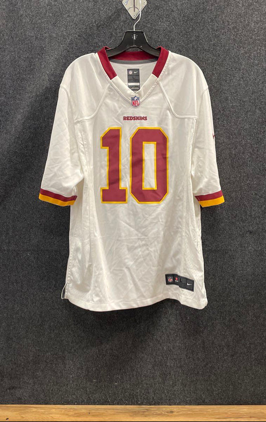 Nike Men's Washington Redskins Robert Griffin III RG3 #10 White Jersey Sz L