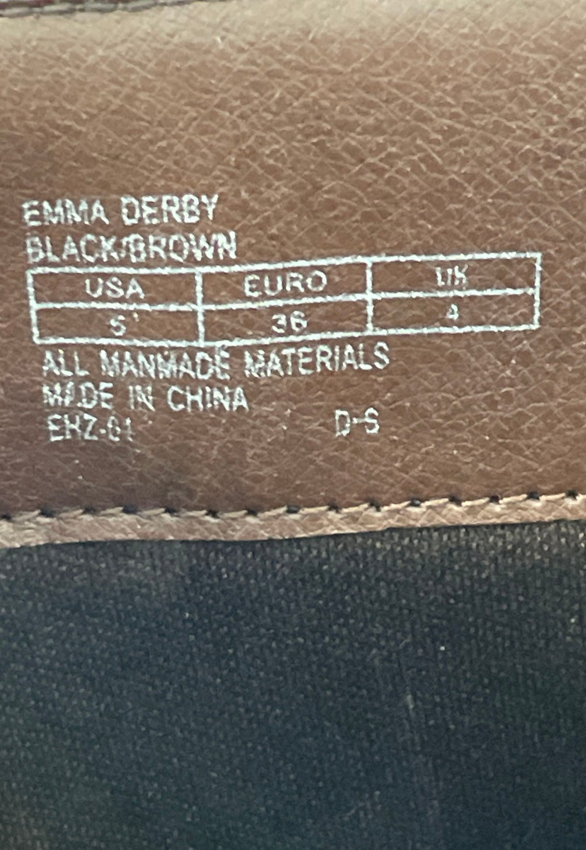 Michael Kors Emma Derby Black Brown Riding Boots Knee High Size 5