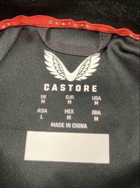 Castore Men's Hendrick Motorsports Chevrolet Track Jacket Black Full Zip Sz M